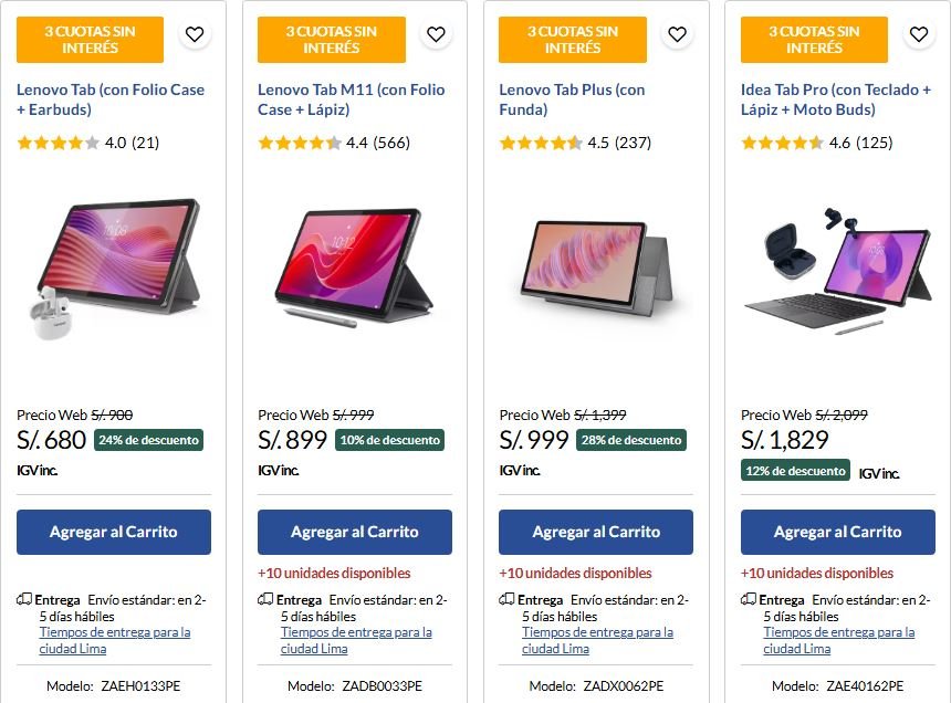 Lenovo Peru Deals
