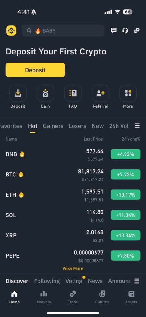 : Banince Exchange welcome bonus offer for new crypto users