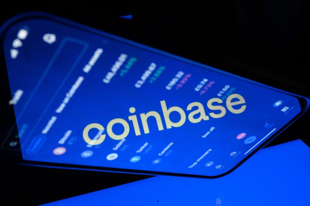 Investor placing a Bitcoin trade using Coinbase Exchange interface

