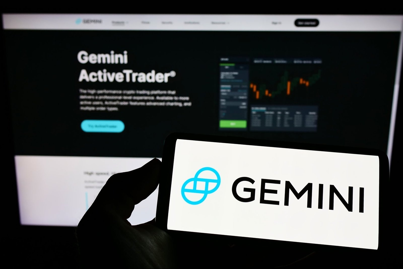 Advanced Gemini Exchange dashboard with live market charts and trading tools


